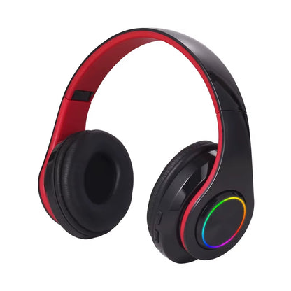 B39 Headphone with Wireless Bluetooth Colorful Light Pluggable Card Game Music Movement Bluetooth Headset for Phone