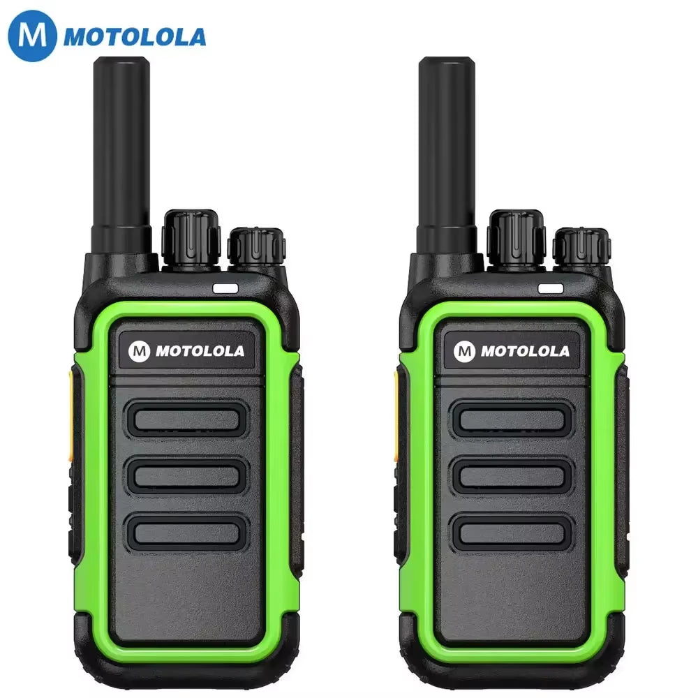 Motolola 2Pcs Mini Walkie Talkie Portable Two-Way Radio UHF Transceiver Set Walkie-Talkies Radio Walkie Talkie Long Range COD