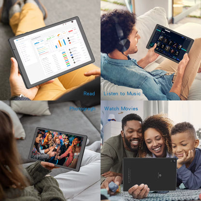 Tablet 10 Inch Android 12 32GB ROM 512GB Expand Tablets, 2GB RAM Wi-Fi 6 Tablet PC with 1.6Ghz Quad Core CPU, 10.1 Inch