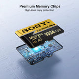 Extreme Pro Micro TF SD Card 128GB SD Memory Card High Speed 256GB 512GB 1TB A2 U3 Mini Flash Cards for Phone Camera PC
