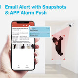 ANNKE 4X Ultra HD 5MP TVI CCTV Camera Outdoor Weatherproof White Security Surveillance System EXIR Night Vision Email Alert Kit