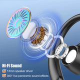M54 Bluetooth Headset Single Wireless Earphones Driving Headphone with Dual-Mic CVC8.0 Noise Cancelling Handsfree