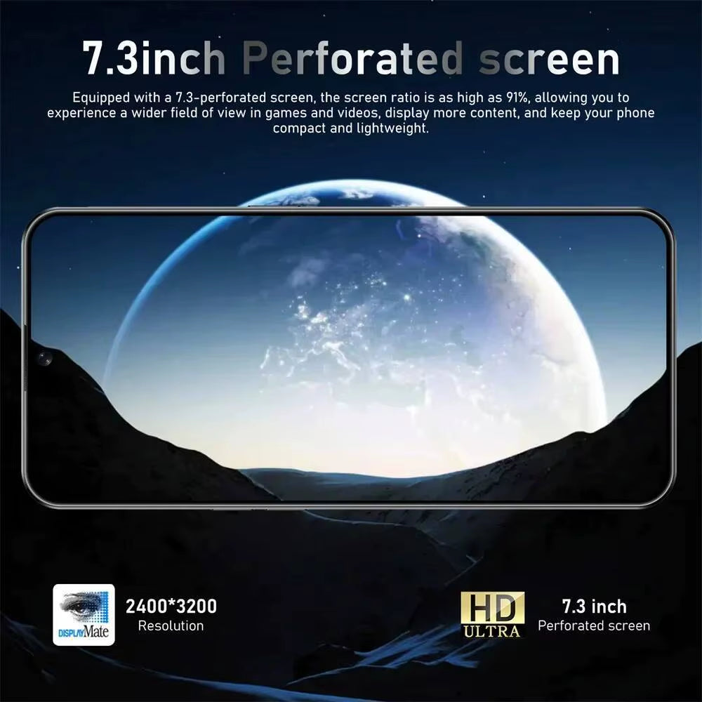 2025 HOT S26 Ultra NEW Smart Dual Card 7800Mah Battery 7.3HD Global Edition Original Facial Recognition Function Tablets Case