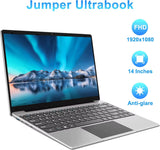 14 Inch Laptop PC 12GB LPDDR4 RAM 256GB SSD ROM 1080P FHD IPS Screen Windows 11 Computer with Celeron 4-Core Processor WIFI