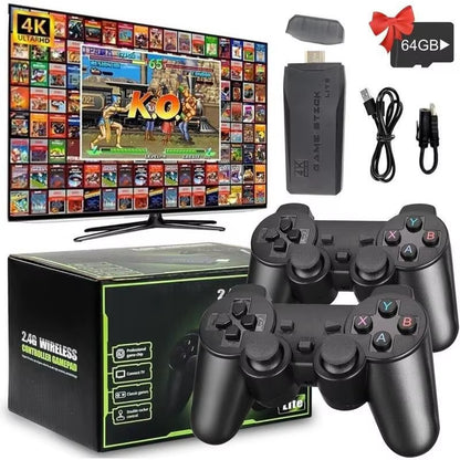 Retro Game Console Stick,64Gnostalgia Game Stick with 20000+Video Games, 9 Emulator Consoleplug A