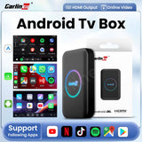 2025  Android Tv Box Lite Carplay Android Auto Wireless Adatper for Car Media Player Netfilx Youtube IPTV Spotify HDMI
