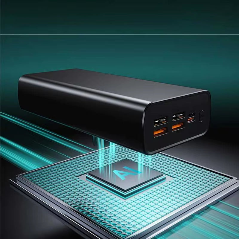 1000000Mah Large Capacity Power Bank Digital Display 120W Fast Charging Outdoor Power Supply for Xiaomi Huawei Iphone
