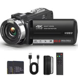 4K Video Camera Camcorder Ultra 80MP Digital Camera Vlogging Camera for Youtube 3.0" IPS 270° Screen IR Night Vision Handheld DV