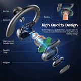 Bluetooth Earbuds Wireless Earphones Sport Earhook Headset 9D Hifi Stereo Sound Waterproof Headphones in Ear with Micphone