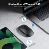 Rechargeable Wireless Mouse Bluetooth Mouse Computer Ergonomic Mini Usb Mause 2.4Ghz Silent Macbook Optical Mice for Laptop Pc