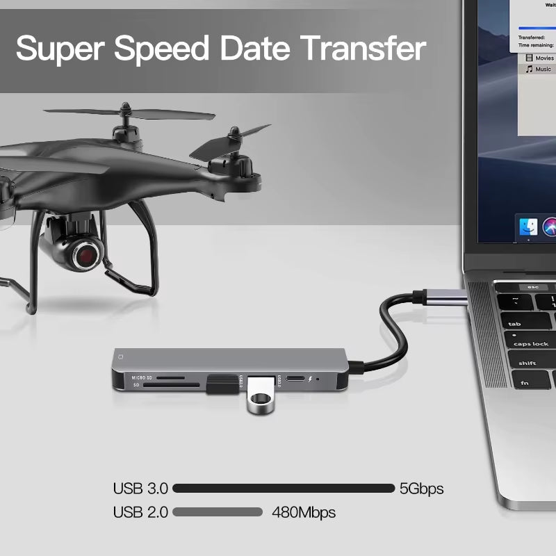 USB C Hub to 4K Hdmi-Compatible USB 3.0 2.0 Type C PD Charging Dock for Macbook Ipad Samsung S10 Dex TV Mouse Keyboard U Disk