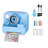 Kids Camera Instant Camera 1080P HD Dual Lens Selfie Digital Camera Print for Girls Boys Christmas Birthday Gifts Toys