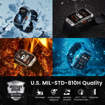 2025  TANK X2 Ultra GPS Smart Watch for Men 3D Curved Screen Stainless Steel Body Compass Altimeter Waterproof Smartwatch