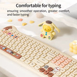 Wireless Connection Cute Cat Shape Mixed Color Keycaps Ergonomic Miaomeng plus Keyboard and Mouse Set