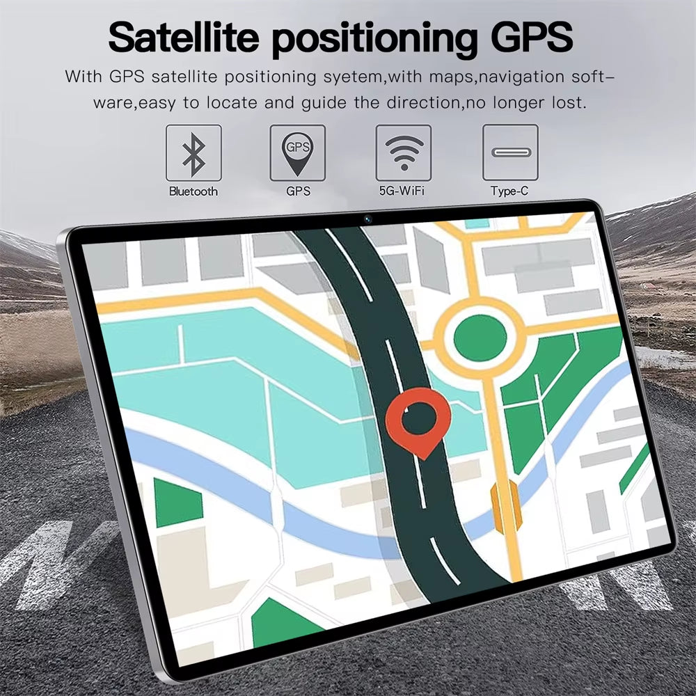 2025 New Original P60PRO Tablets 12Inch Global Version HD Tab Android 14 16GB+1TB Tablet 20000Mah 5G Dual SIM Wifi GPS Tablet PC