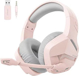 BW01 Wireless Gaming Headset with Mic for PC PS4 PS5 2.4G Bluetooth USB Gamer Headphones with Mic for Laptop Computer