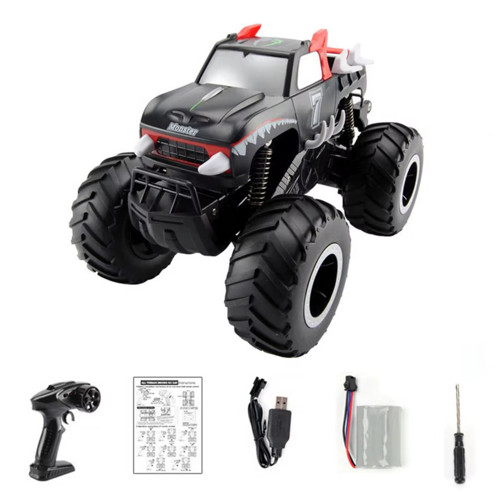 Amphibious Remote Control off Road Car with 4 Wheels Rechargeable Kids Electric Vehicle Waterproof All Crawler Truck Toy