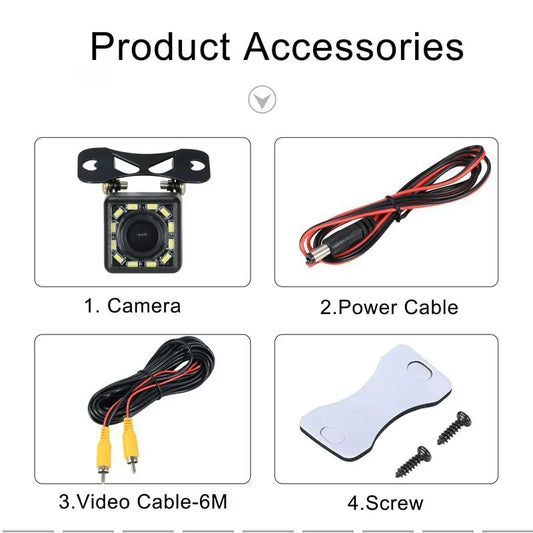 4.3 Inch Foldable Screen TFT LCD Vehicle Car Backup Monitor Camera Kit Rear View Reverse Parking System Night Vision Camera