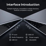 15.6" Computer Laptop  Core I7-8500Y 16GB RAM 1TB SSD Windows 11 Fingerprint Office Laptops Notebook Computer Portable PC