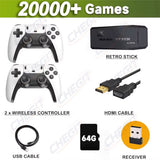 M8 PRO 64GB Game Stick 4K Video TV Game Console Wireless Gamepads Video Game 64G Classic Arcade Games HD Two-Player