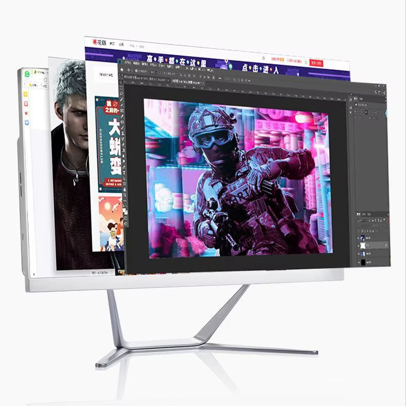 24 27 Inch Core I5 I7 Monoblock Monitor Computadora 8Gb 16Gb 32Gb Ram 1Tb Ssd Aio Computer All in One Pc Gaming