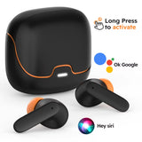 Bluetooth 5.4 TWS Wireless Bluetooth Earphones Ultra-Low Latency Dual Microphone ENC Noise Cancelling in Ear Bluetooth Earphones