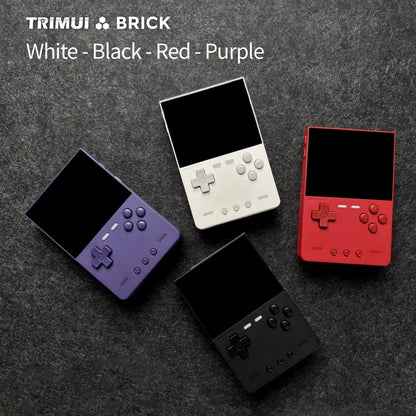 BRICK Handheld Game Console 3.2'' IPS Screen Linux System  UI Metal Back Panel Key LED Lighting Free Keycap Gifts