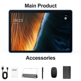 10-Inch Android 13 Tablet, 7GB (3G+4G Memory Expansion) RAM+64GB ROM, 2MP+8MP Dual Camera, Supports Wifi, Bluetooth, Equipped Wi