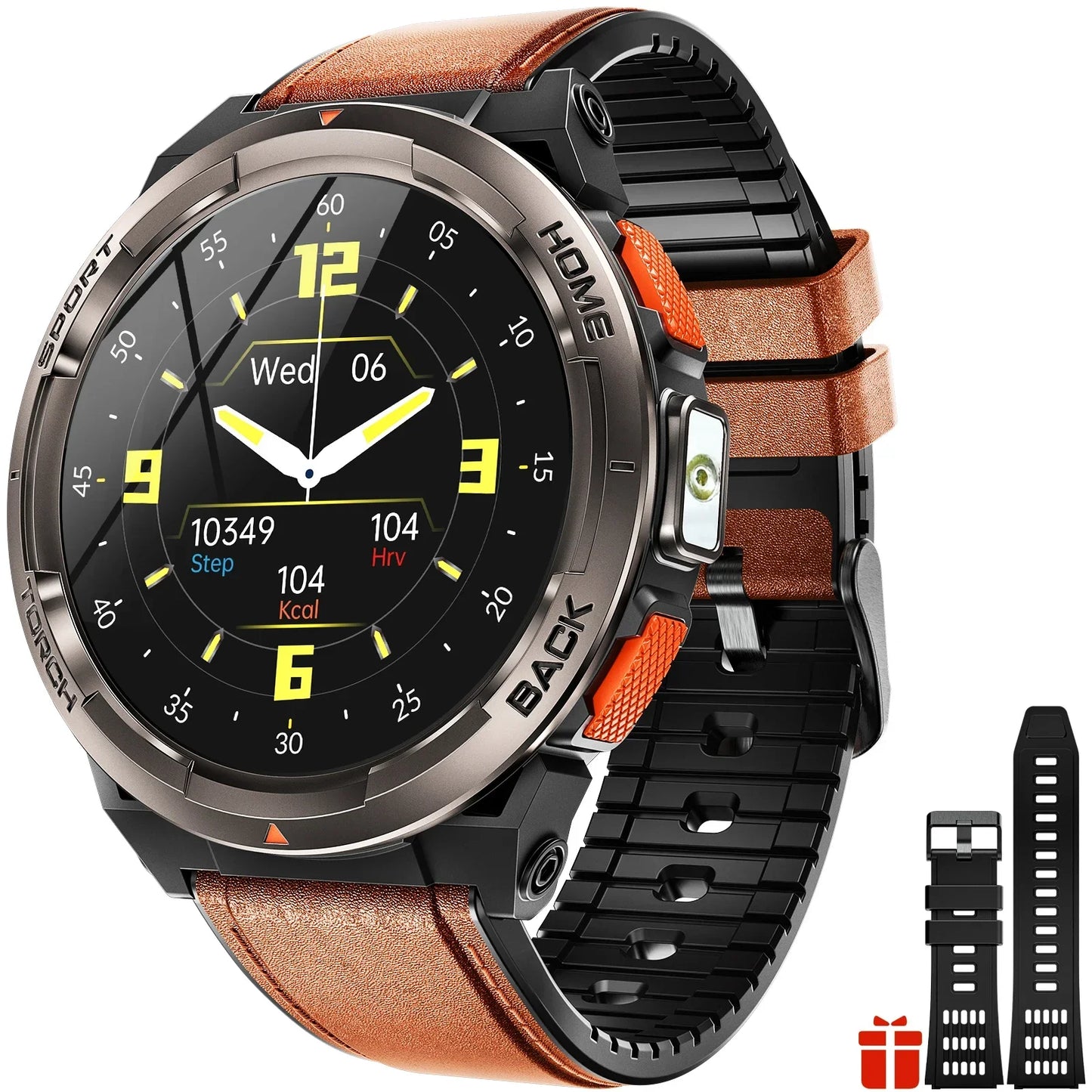 New Smart Watch KE5 3ATM Waterproof Original Design Sports Watch with Compass and Altitude Barometer LED Flashlight Call