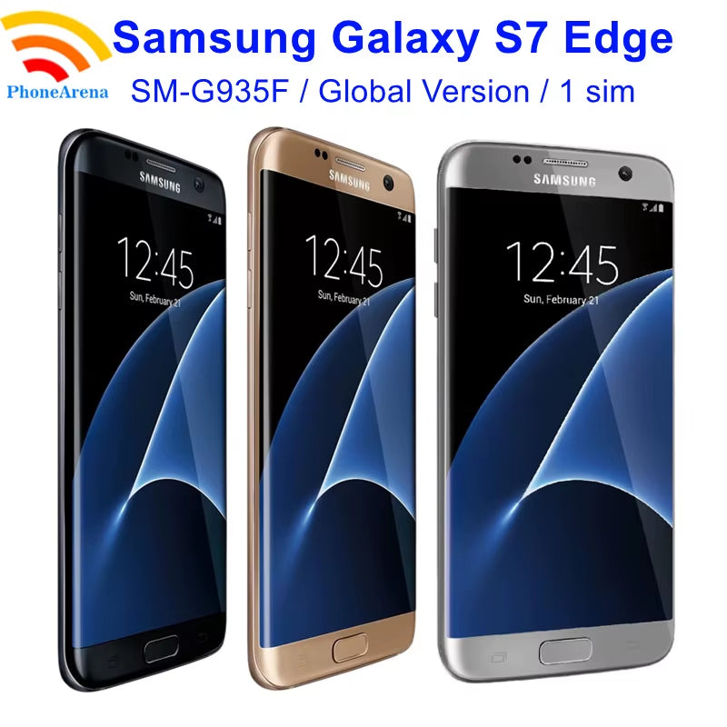 Galaxy S7 Edge G935F 5.5" RAM 4GB ROM 32GB NFC Octa Core 4G LTE Original Unlocked