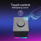 GS517 RGB Computer Speaker - 2.0 Stereo Sound System with BT & USB Dual Connectivity, 8 RGB Lighting Effects