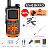 2026  UV-G30 Pro Walkie Talkie Long Range Portable 1000 Channel Ham FM Radios UHF VHF USB-C Charge 2-Way Radio Waterproof