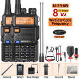 1/2PCS  M-5R 8W Walkie Talkie Multi Band Type-C Wireless Copy Frequency AM Long Range for UV-5R Two Way Ham Radio