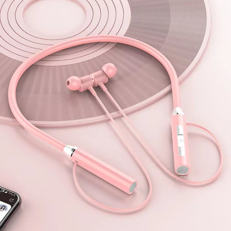 K58 Wireless Earphones Bluetooth 5.3 Neckband Headphones Gaming LED Display HIFI Headset Sports TWS Earbuds with Mic TF Card