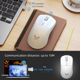 2.4G Wireless Mouse Ergonomic Adjustable 800-1200-1600 DPI Lightweight Rechargeable Office Gaming Mice for Pc/Laptop/Macbook Pro