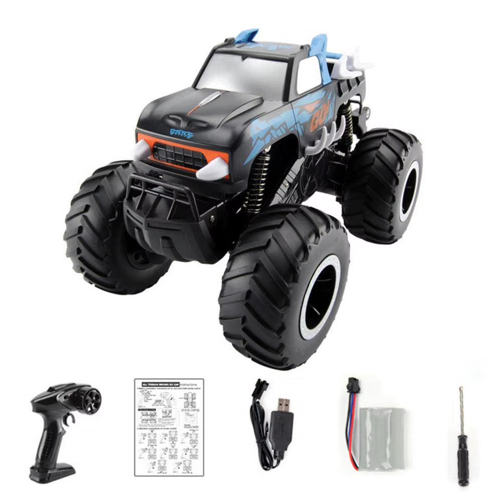 Amphibious Remote Control off Road Car with 4 Wheels Rechargeable Kids Electric Vehicle Waterproof All Crawler Truck Toy