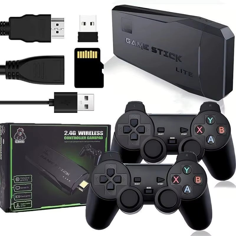 Retro Game Console Stick,64Gnostalgia Game Stick with 20000+Video Games, 9 Emulator Consoleplug A