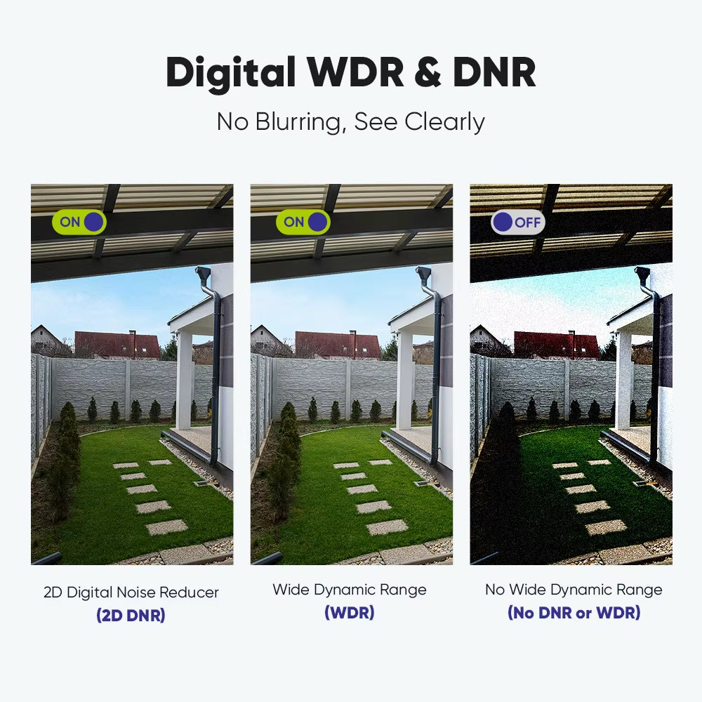 1080P HD TVI Bullet Security Cameras 2/4Pcs Outdoor Night Vision Cameras Home Surveillance Motion Detection Remote Access