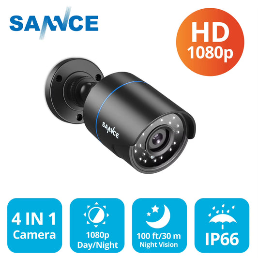 1080P Outdoor Bullet Home CCTV Security Camera 100Ft IR Night Vision Weatherproof Cameras 2MP CCTV Surveillance