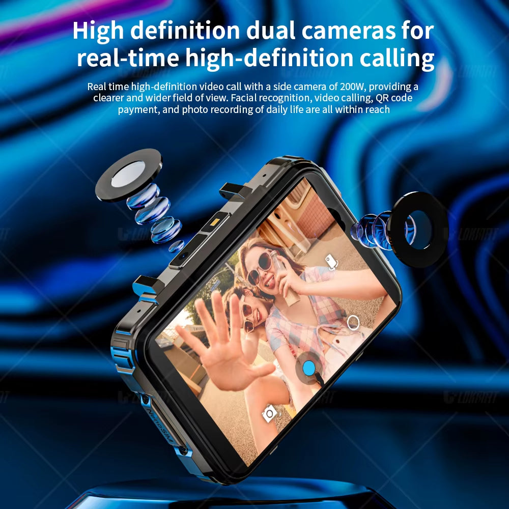 APPLLP 5 MAX Android Watch Phone Square Big Screen Wifi 4G Calls Smartwatches Dual Camera with Flashlight Gaming Watch