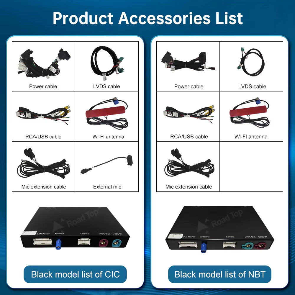 Roadtop Wireless Carplay Android Auto for Mini R55 R56 R57 R58 R60 R61 F54 F55 F56 Clubman Countryman Cooper John Cooper Works