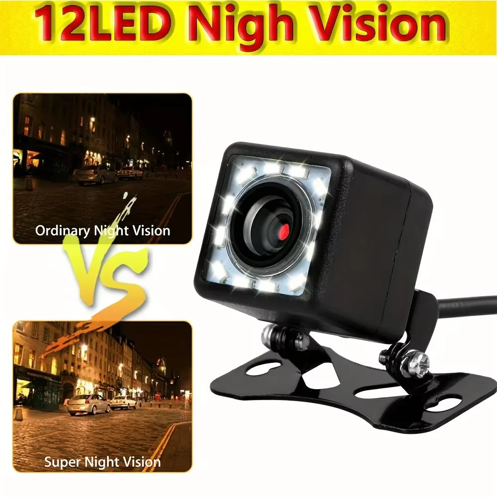 4.3 Inch Foldable Screen TFT LCD Vehicle Car Backup Monitor Camera Kit Rear View Reverse Parking System Night Vision Camera