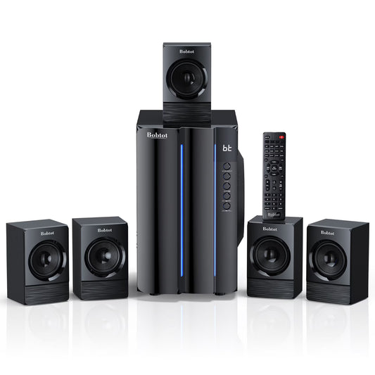 Surround Sound Systems Home Theater System - 800 Watts Peak Power 6.5" Subwoofer 5.1/2.1 Wired Stereo Speakers