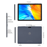 10.1 Inch Tablet PC Android 13 64 GB Quad Core Touch Screen Wifi with SIM Slot Support 3G Phone Call