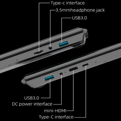 CARBAYTA 15.6"+7" Dual Screen Laptop Computer,  N95 32GB/16GB DDR4 RAM, RGB Backlit Keyboard 7" Touch Screen Notebook PC