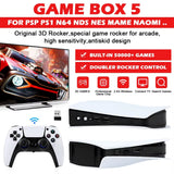 GB5 Video Game Console 256GB/128GB/64G 50000 + Retro Games HD TV Game Box 5 Two Gamepads for PS1/PPSPP/MAME Arcade Gaming Stick