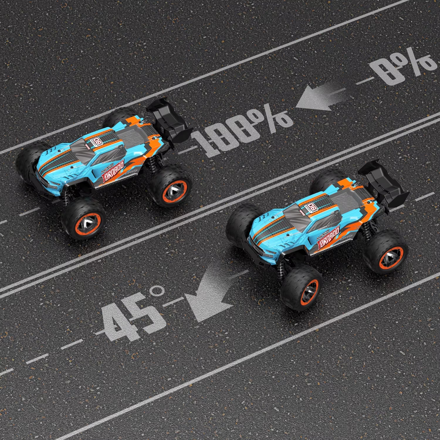 RC Truck 1:16 4X4 All Terrain RC Car 40KPH High Speed Remote Control Cars for Adults