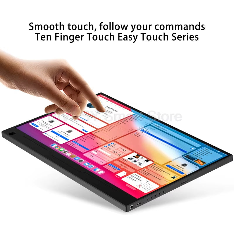 14 Inch Touchscreen Portable Monitor for PC Laptop Secondary Screen Expansion Switch External Display 10-Point Touch 100%SRGB
