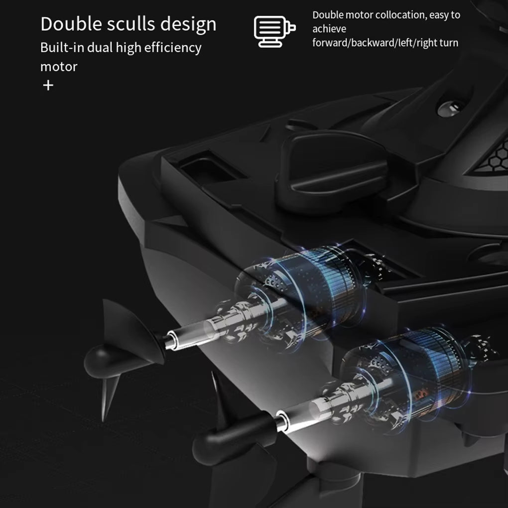 Mini Jet Ski High-Speed RC Motorboat Waterproof High-Speed Rc Toys Simulation Body Remote Control Boat for Kids Gift