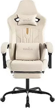 Ergonomic Massage Gaming Chair with Adjustable Rocker Recliner, Lumbar Cushion, and Footrest for Comfortable Video Gaming Experi